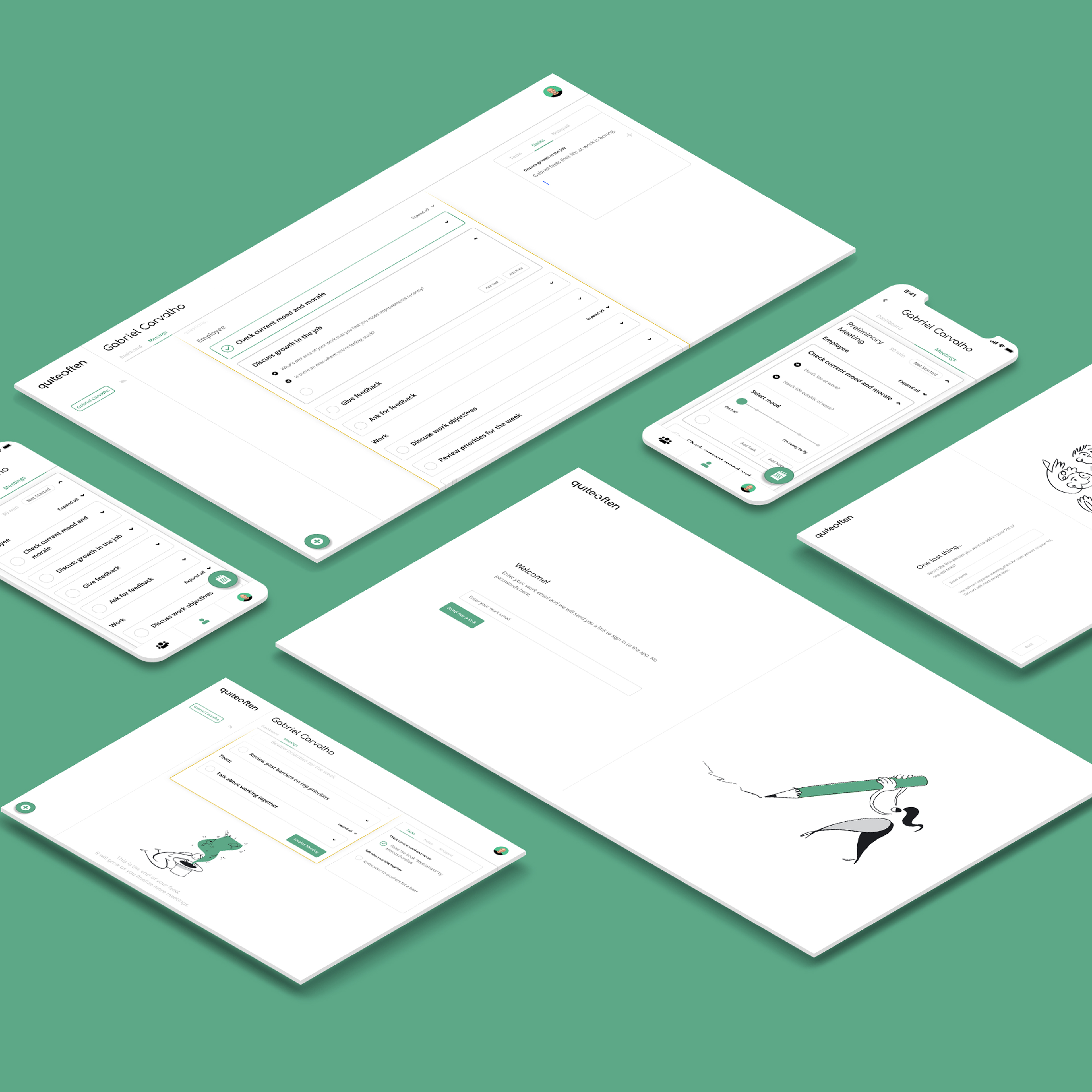 Isometric-board-6-screens-green-bg